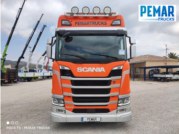 Camion plateau, Camion grue SCANIA R 540 6X2 GRUA CAJA FIJA: photos 3