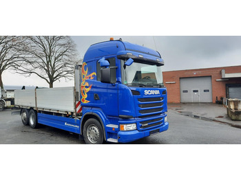 Camion plateau, Camion grue Scania G440 Pritsche 6x2 Kran am Heck vor: photos 2