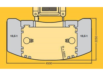 Grue auxiliaire pour Engins de chantier Liebherr Counterweight plates Liebherr LTM 1300/1: photos 4