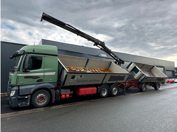 Camion benne, Camion grue Mercedes-Benz 2545 6x2 Euro6 2-Seiten-Kipper ATLAS 145 KRAN: photos 3