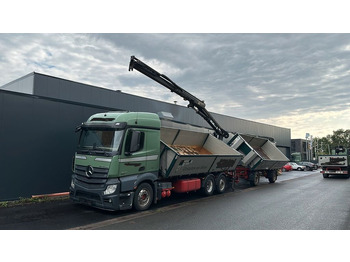 Camion benne, Camion grue Mercedes-Benz 2545 6x2 Euro6 2-Seiten-Kipper ATLAS 145 KRAN: photos 2