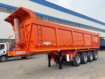 Semi-remorque benne pour transport de matériaux granulaires neuf TITAN 4 Axle Semi Trailer Tipper for Sale in Zambia: photos 2