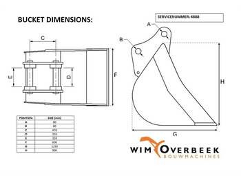 Godet Liebherr 0,60 mtr - Bucket/Schaufel/Dichte bak: photos 5 Godet Liebherr 0,60 mtr - Bucket/Schaufel/Dichte bak: photos 5