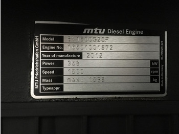 Engins de chantier neuf MTU 8V1600 G20F NEW: photos 3