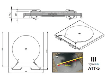 Équipement de garage ATT5 alignment turn plates - height 5 cm: photos 2 Équipement de garage ATT5 alignment turn plates - height 5 cm: photos 2