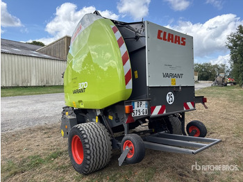 Presse à balles rondes 2014 Claas Variant 370 Presse A Balles Rondes 1 Essieu S/A Round Baler: photos 3
