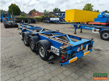 Semi-remorque porte-conteneur/ Caisse mobile Van Hool 3B0079 3-Assen SAF - Schijfremmen - Alle aansluitingen / Universeel chassis: photos 3 Semi-remorque porte-conteneur/ Caisse mobile Van Hool 3B0079 3-Assen SAF - Schijfremmen - Alle aansluitingen / Universeel chassis: photos 3