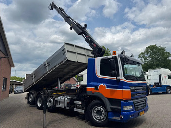 Camion benne, Camion grue DAF CF 85.360 8X2 3 Zijdige kipper HIAB 16 t/m kraan AHK Top condition: photos 2