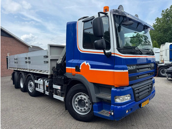Camion benne, Camion grue DAF CF 85.360 8X2 3 Zijdige kipper HIAB 16 t/m kraan AHK Top condition: photos 4