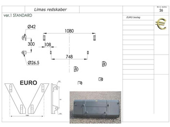 Godet pour chargeur pour Machine agricole Limas Ny 1,5m Alm. skovl med Euro: photos 2