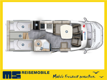 Crédit-bail  Eura Mobil PROFILA T 695 EB / 140PS/ MONDIAL / EINZELBETTEN Eura Mobil PROFILA T 695 EB / 140PS/ MONDIAL / EINZELBETTEN: photos 2