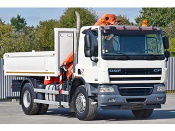 Camion benne, Camion grue DAF CF 75.310 Kipper 4,30 m + KRAN * TOPZUSTAND: photos 4