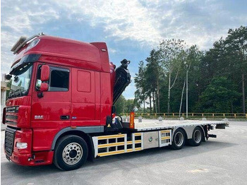 Camion plateau, Camion grue DAF XF 105 6x2 HMF 4020 EURO 5 KRAN CRANE: photos 3 Camion plateau, Camion grue DAF XF 105 6x2 HMF 4020 EURO 5 KRAN CRANE: photos 3