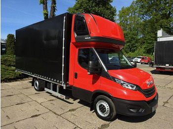 Véhicule utilitaire plateau baché neuf Iveco DAILY NOWY 35S18 CONNECT PLANDEKA 10 PALET WEBASTO KLIMATYZACJA: photos 4