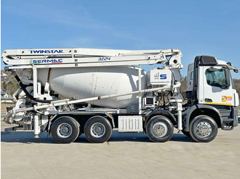 Camion malaxeur Mercedes-Benz AROCS 3743 * Betonpumpe + FUNK * 8x4 * TOP: photos 3