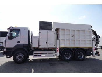 Camion hydrocureur Renault KERAX 450 / 6x4 / MTS SAUGBAGGER 3A11T /ASENIZACYJNY / ŁADOWARKA: photos 4
