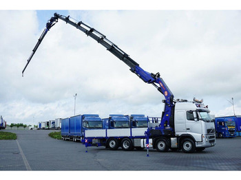 Camion plateau, Camion grue Volvo FH / 520 / 8 X 2 / SKRZYNIOWY + HDS / PM 85 SP + JIB J 1204 / WY: photos 4