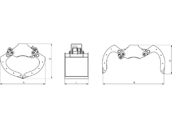 Benne preneuse pour Grue auxiliaire neuf Pearced clamshell bucket BV-MR 50 SG: photos 3 Benne preneuse pour Grue auxiliaire neuf Pearced clamshell bucket BV-MR 50 SG: photos 3