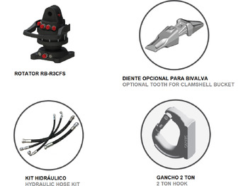 Benne preneuse pour Grue auxiliaire neuf Pearced clamshell bucket BV-MR 50 SG: photos 4 Benne preneuse pour Grue auxiliaire neuf Pearced clamshell bucket BV-MR 50 SG: photos 4