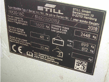Chariot élévateur électrique Still RX20-16C: photos 5 Chariot élévateur électrique Still RX20-16C: photos 5