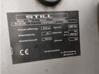 Chariot élévateur électrique Still RX60-25L: photos 5 Chariot élévateur électrique Still RX60-25L: photos 5