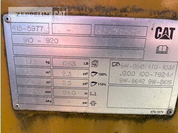 Godet pour chargeur pour Engins de chantier Cat Schaufel Cat 918M: photos 4