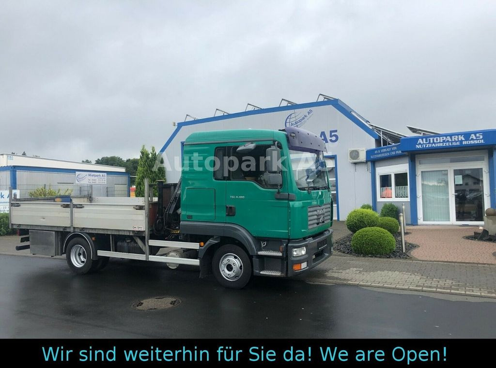 MAN TGL 8.180 4x2 Kran Hiab Tempomat - Camion plateau, Camion grue: photos 2 MAN TGL 8.180 4x2 Kran Hiab Tempomat - Camion plateau, Camion grue: photos 2