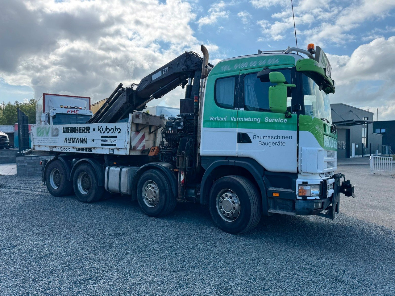 Scania 164G 580 V8 Kran Hiab 280 Retarder Sattelplatte Scania 164G 580 V8 Kran Hiab 280 Retarder Sattelplatte - Camion plateau, Camion grue: photos 4 Scania 164G 580 V8 Kran Hiab 280 Retarder Sattelplatte Scania 164G 580 V8 Kran Hiab 280 Retarder Sattelplatte - Camion plateau, Camion grue: photos 4