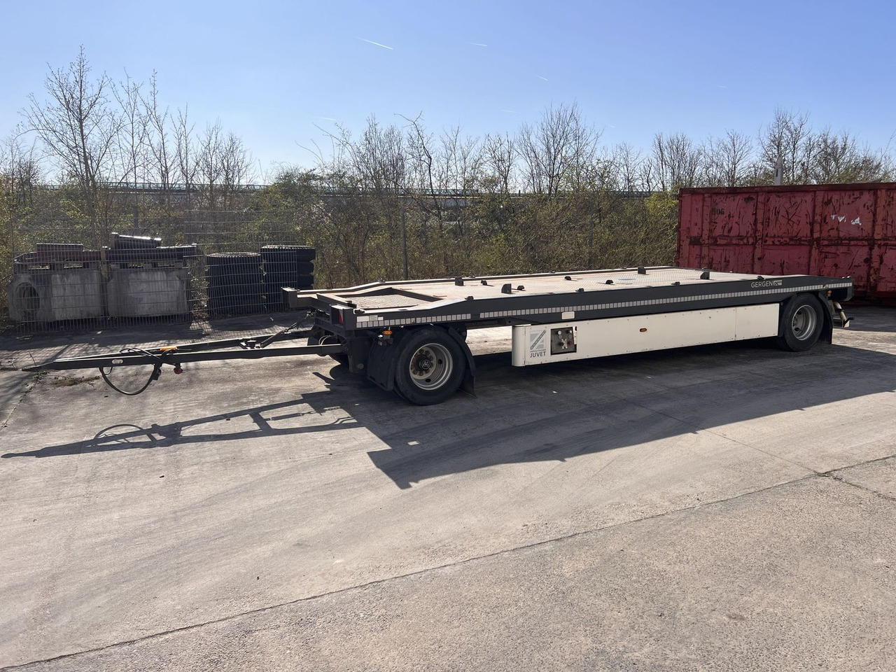 Remorque ampliroll/ Multibenne Hüffermann 2 Achs Kombianhänger- Tieflader: photos 1