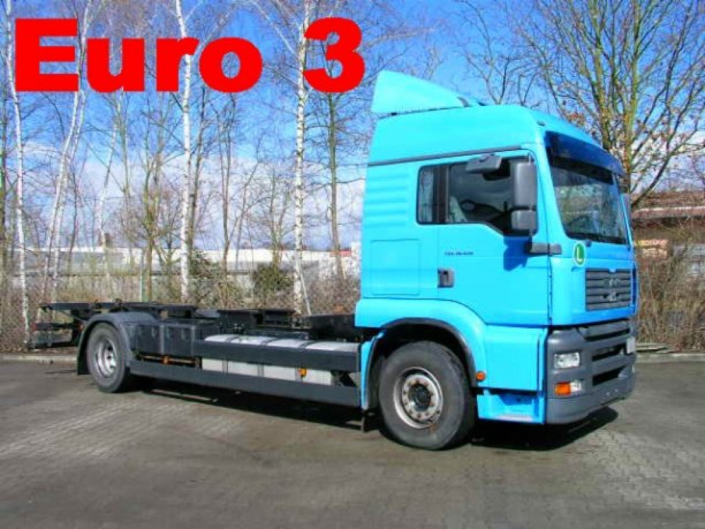 MAN TGA 02 18.410 TGA2 Achs BDF- LKW - Camion porte-conteneur/ Caisse mobile: photos 1 MAN TGA 02 18.410 TGA2 Achs BDF- LKW - Camion porte-conteneur/ Caisse mobile: photos 1