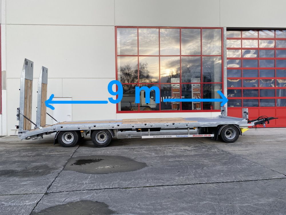 Möslein T 3-9,20 F Blatt 3 Achs Tieflader mit gerader Ladefläche 9 m, Neufahrzeug - Remorque porte-engin surbaissée: photos 1 Möslein T 3-9,20 F Blatt 3 Achs Tieflader mit gerader Ladefläche 9 m, Neufahrzeug - Remorque porte-engin surbaissée: photos 1