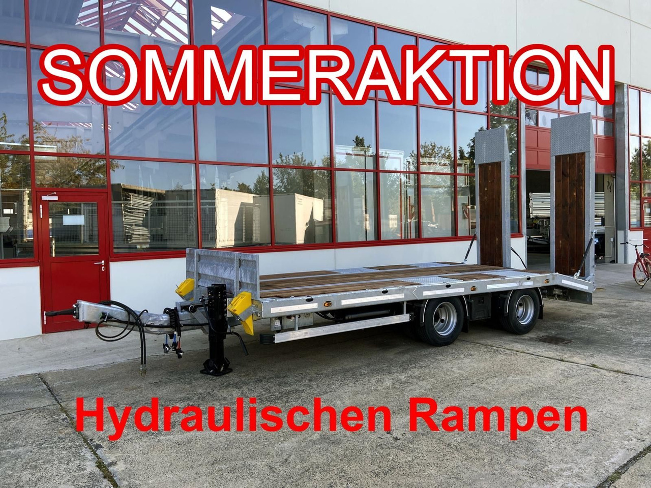 Möslein TT21-7,2 Hydr 21 t Tandemtieflader, hydr. Rampen, NEU - Remorque porte-engin surbaissée: photos 1 Möslein TT21-7,2 Hydr 21 t Tandemtieflader, hydr. Rampen, NEU - Remorque porte-engin surbaissée: photos 1
