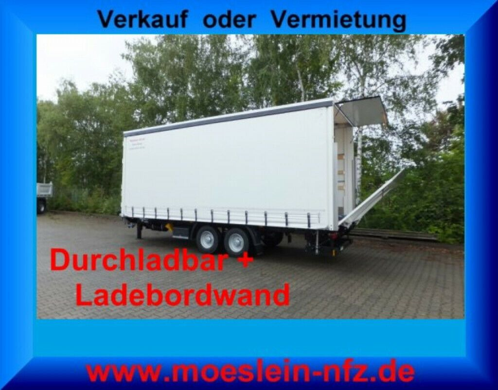 Möslein neuer Planenanhänger, Ladebordwand + Durchladba - Camion à rideaux coulissants: photos 1 Möslein neuer Planenanhänger, Ladebordwand + Durchladba - Camion à rideaux coulissants: photos 1