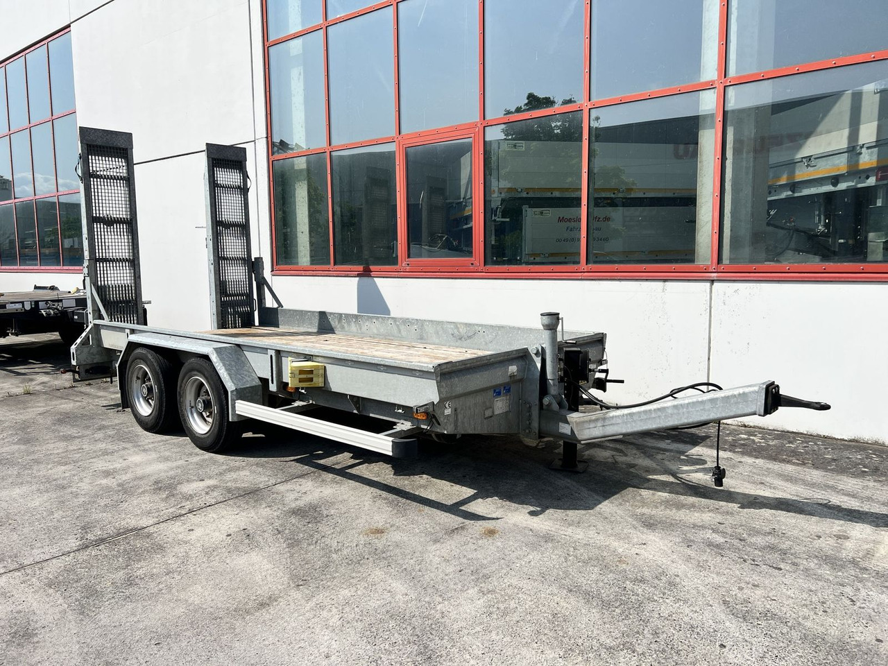 Tandemtieflader, Wenig Benutzt - Remorque porte-engin surbaissée: photos 2 Tandemtieflader, Wenig Benutzt - Remorque porte-engin surbaissée: photos 2