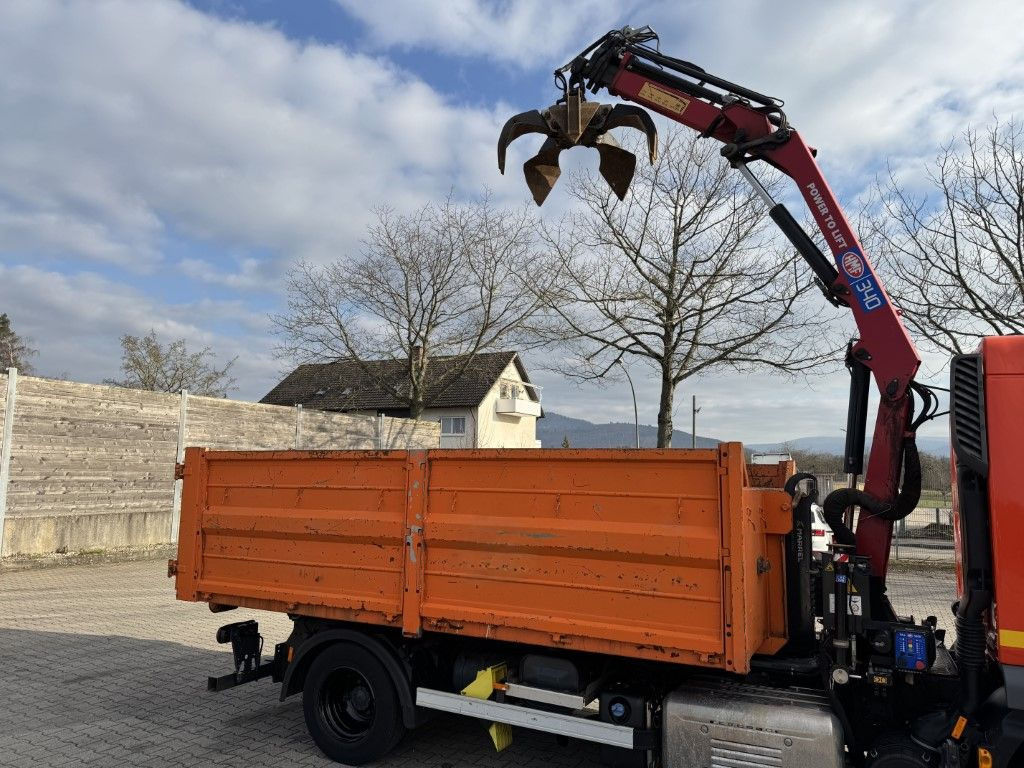 Camion ampliroll, Camion grue DAF FA LF 180 8t / Abrollkipper, Ladekran   Containe: photos 13