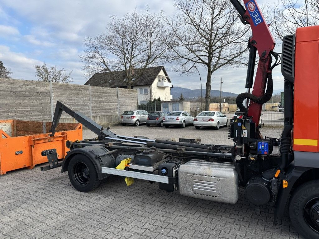 Camion ampliroll, Camion grue DAF FA LF 180 8t / Abrollkipper, Ladekran   Containe: photos 10