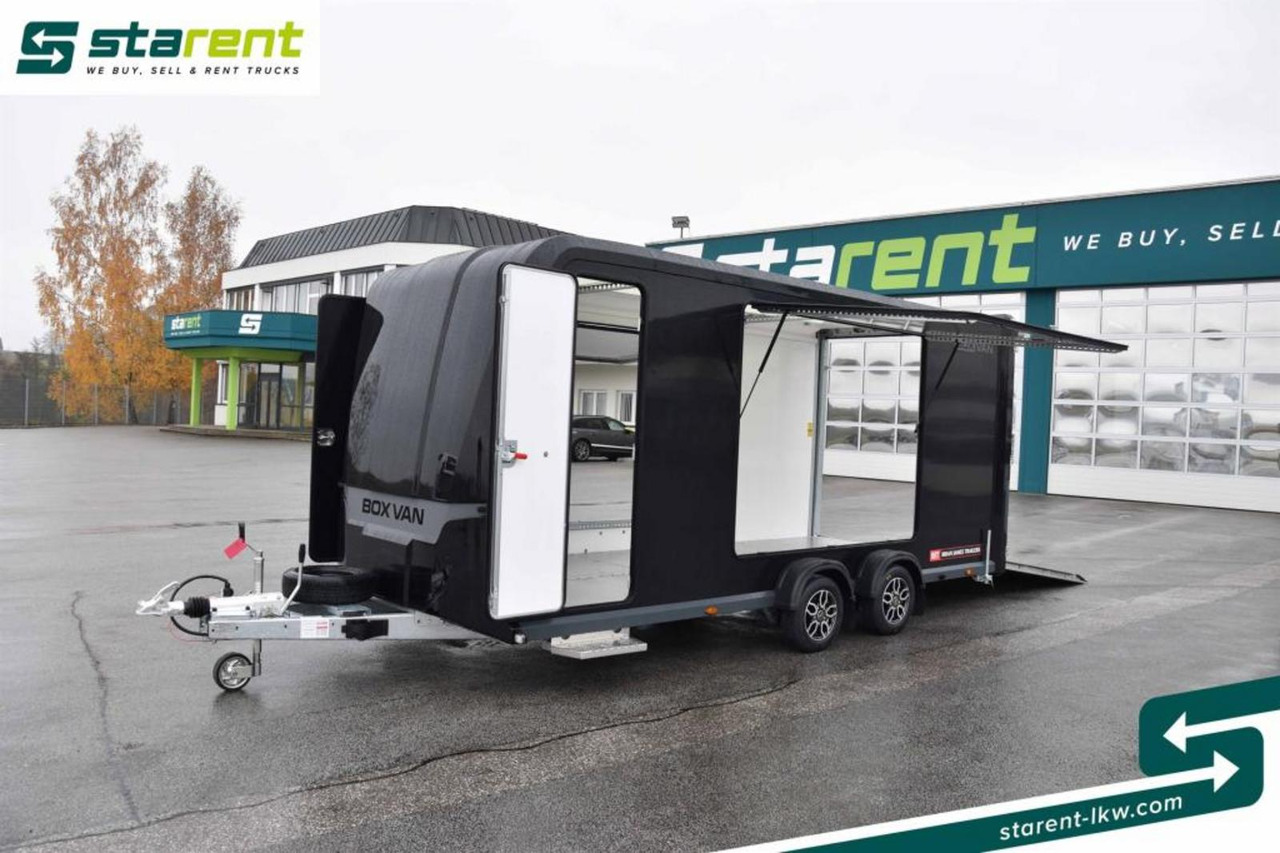 Brian James Trailers BOX VAN 600 Rückfahrkamera LED-Lichter Aluboden - Remorque porte-voitures: photos 1 Brian James Trailers BOX VAN 600 Rückfahrkamera LED-Lichter Aluboden - Remorque porte-voitures: photos 1