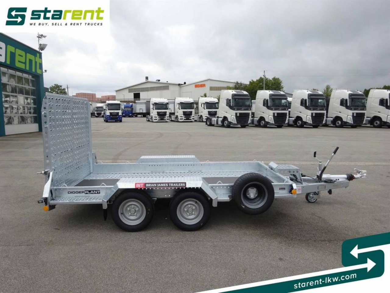 Brian James Trailers Digger Plant Schwerlast-Rampe - Remorque porte-voitures: photos 4 Brian James Trailers Digger Plant Schwerlast-Rampe - Remorque porte-voitures: photos 4