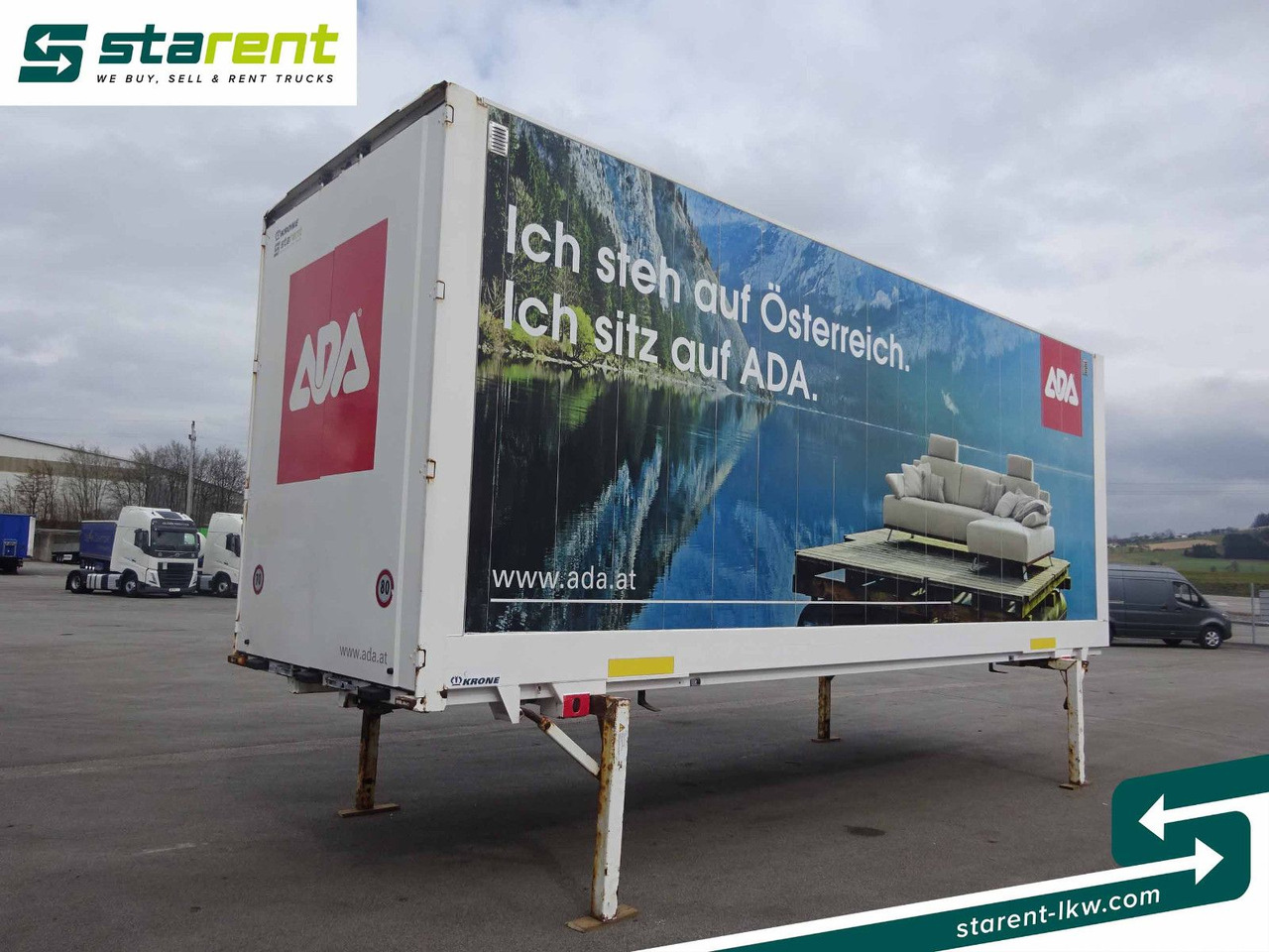 Krone Wechselpritsche WK 7.7 Trockenfrachtkoffer - Carrosserie fourgon: photos 5 Krone Wechselpritsche WK 7.7 Trockenfrachtkoffer - Carrosserie fourgon: photos 5