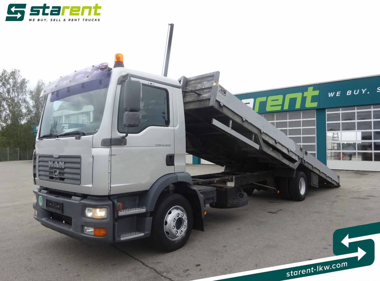 MAN TGM 12.280, Fahrzeugtransporter, kippbar - Camion porte-voitures: photos 1 MAN TGM 12.280, Fahrzeugtransporter, kippbar - Camion porte-voitures: photos 1