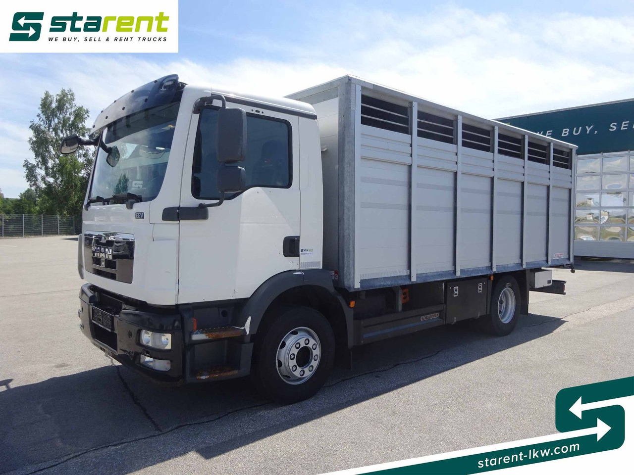 MAN TGM 15.290 Viehtransporter, Scheuwimmer Aufbau - Camion chevaux: photos 1 MAN TGM 15.290 Viehtransporter, Scheuwimmer Aufbau - Camion chevaux: photos 1