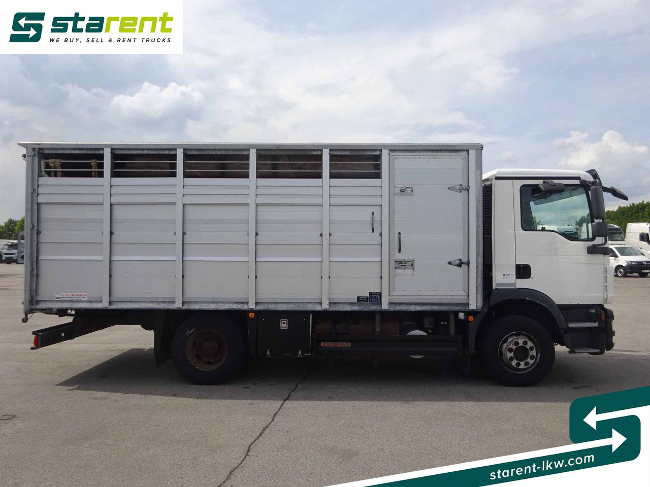 MAN TGM 15.290 Viehtransporter, Scheuwimmer Aufbau - Camion chevaux: photos 4 MAN TGM 15.290 Viehtransporter, Scheuwimmer Aufbau - Camion chevaux: photos 4