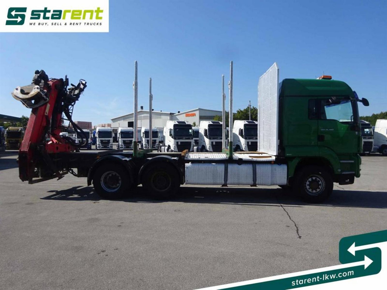 MAN TGS 26.480 6x6 Holzaufbau mit Kran, Palfinger 120Z - Camion grumier: photos 4 MAN TGS 26.480 6x6 Holzaufbau mit Kran, Palfinger 120Z - Camion grumier: photos 4