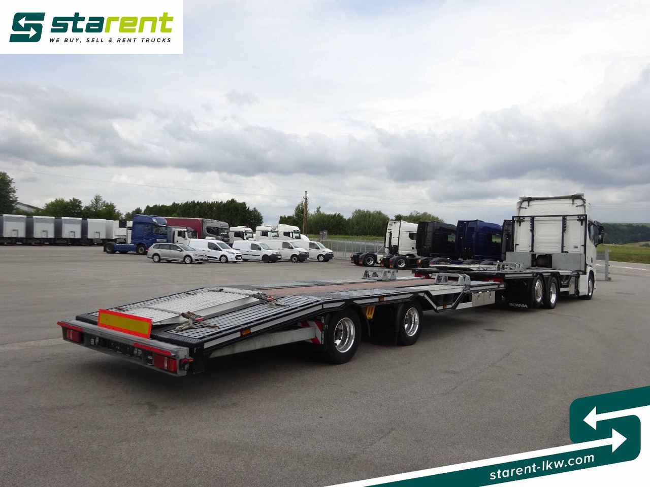 Scania R770 V8 Fahrzeugtransporter + Ziegler Anhänger - Camion porte-voitures: photos 5 Scania R770 V8 Fahrzeugtransporter + Ziegler Anhänger - Camion porte-voitures: photos 5