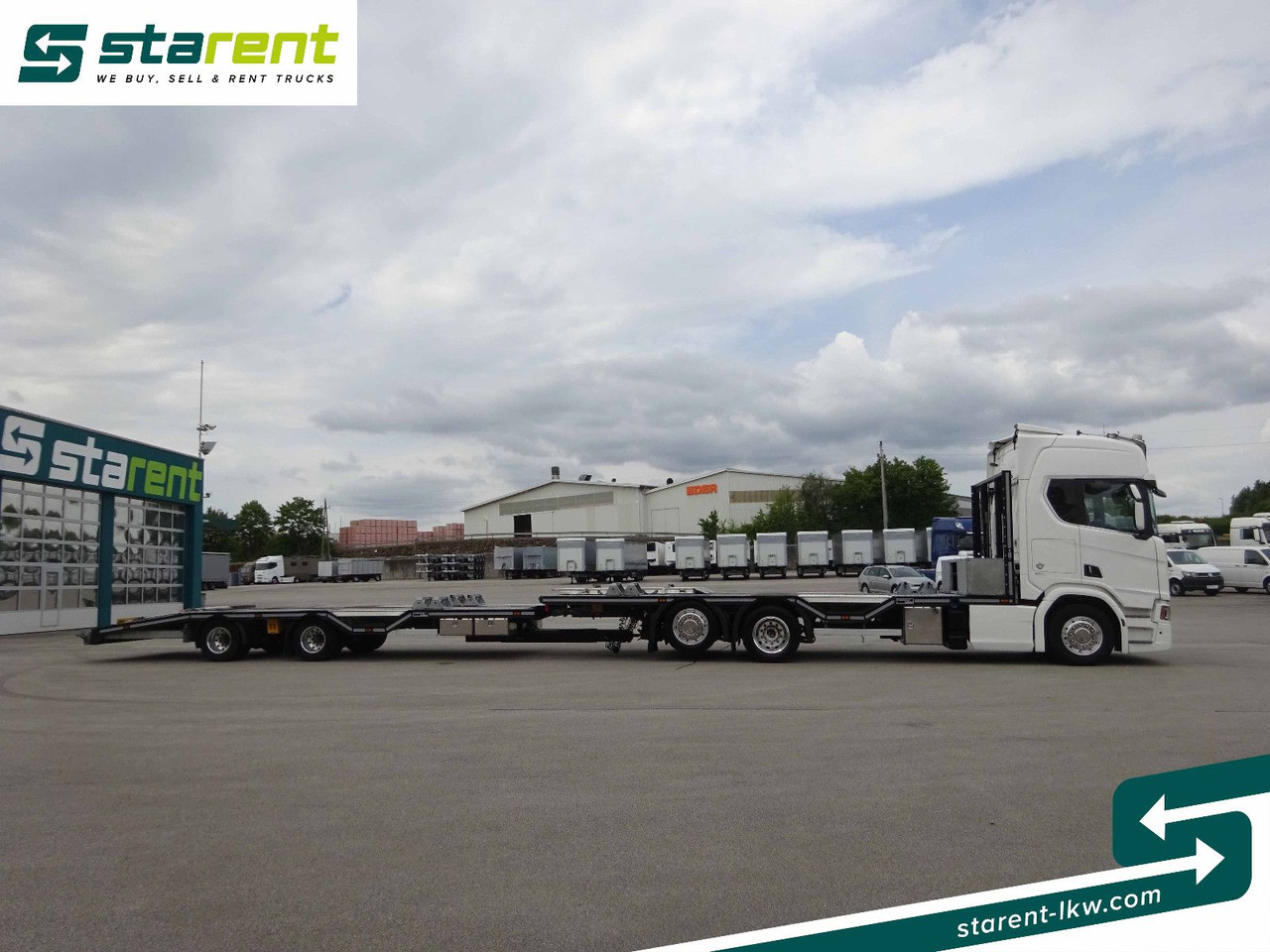 Scania R770 V8 Fahrzeugtransporter + Ziegler Anhänger - Camion porte-voitures: photos 4 Scania R770 V8 Fahrzeugtransporter + Ziegler Anhänger - Camion porte-voitures: photos 4