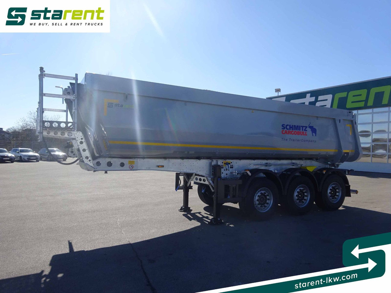 Schmitz Cargobull 3-Achs Kipper, 24m³, Liftachse, Alu Felgen - Semi-remorque benne: photos 1 Schmitz Cargobull 3-Achs Kipper, 24m³, Liftachse, Alu Felgen - Semi-remorque benne: photos 1