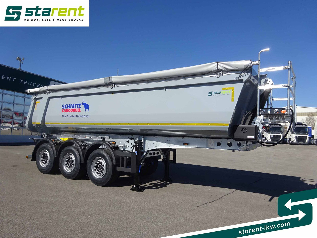 Schmitz Cargobull 3-Achs Kipper, 24m³, Liftachse, Alu Felgen - Semi-remorque benne: photos 3 Schmitz Cargobull 3-Achs Kipper, 24m³, Liftachse, Alu Felgen - Semi-remorque benne: photos 3