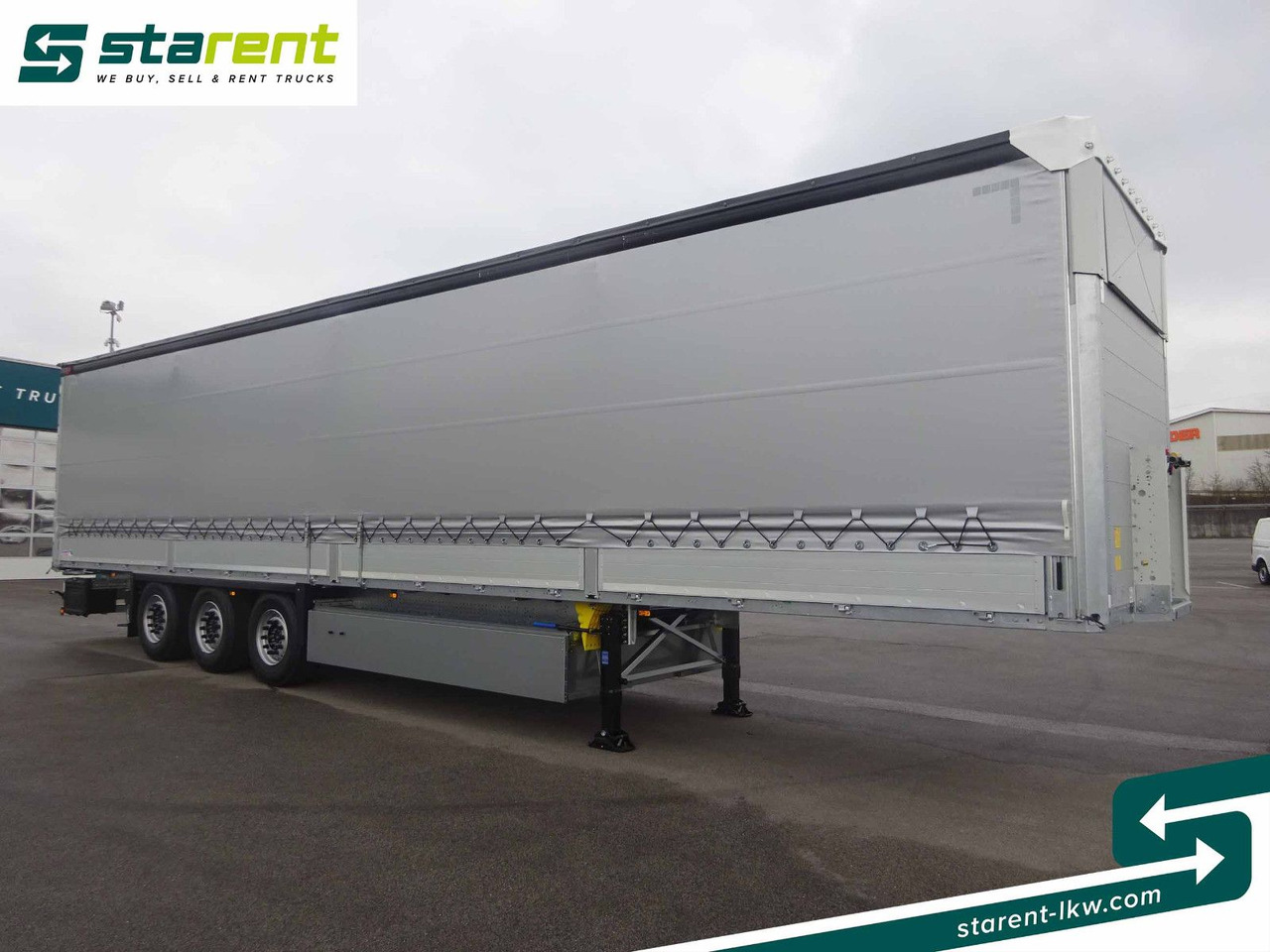 Schmitz Cargobull Tautliner, Bordwand 60cm, Hubdach, Liftachse - Semi-remorque rideaux coulissants: photos 3 Schmitz Cargobull Tautliner, Bordwand 60cm, Hubdach, Liftachse - Semi-remorque rideaux coulissants: photos 3