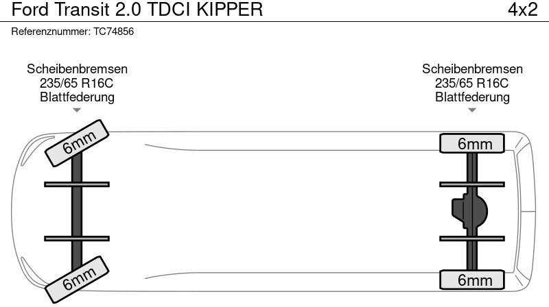 Ford Transit 2.0 TDCI KIPPER - Véhicule utilitaire benne: photos 5 Ford Transit 2.0 TDCI KIPPER - Véhicule utilitaire benne: photos 5