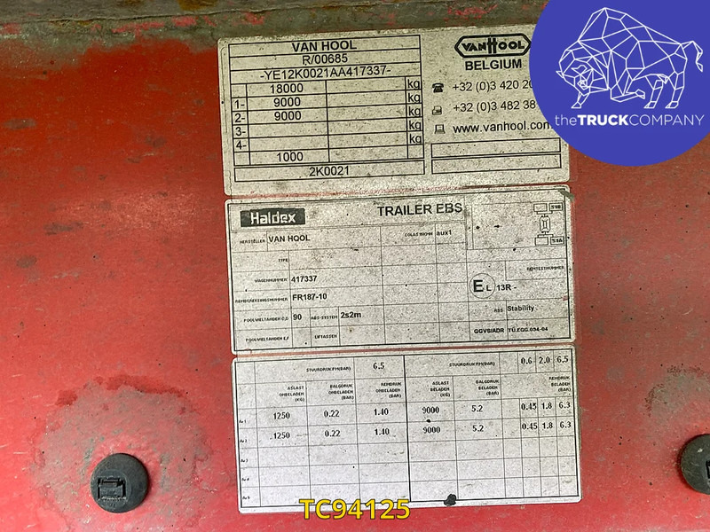 Van Hool - Remorque frigorifique: photos 4 Van Hool - Remorque frigorifique: photos 4